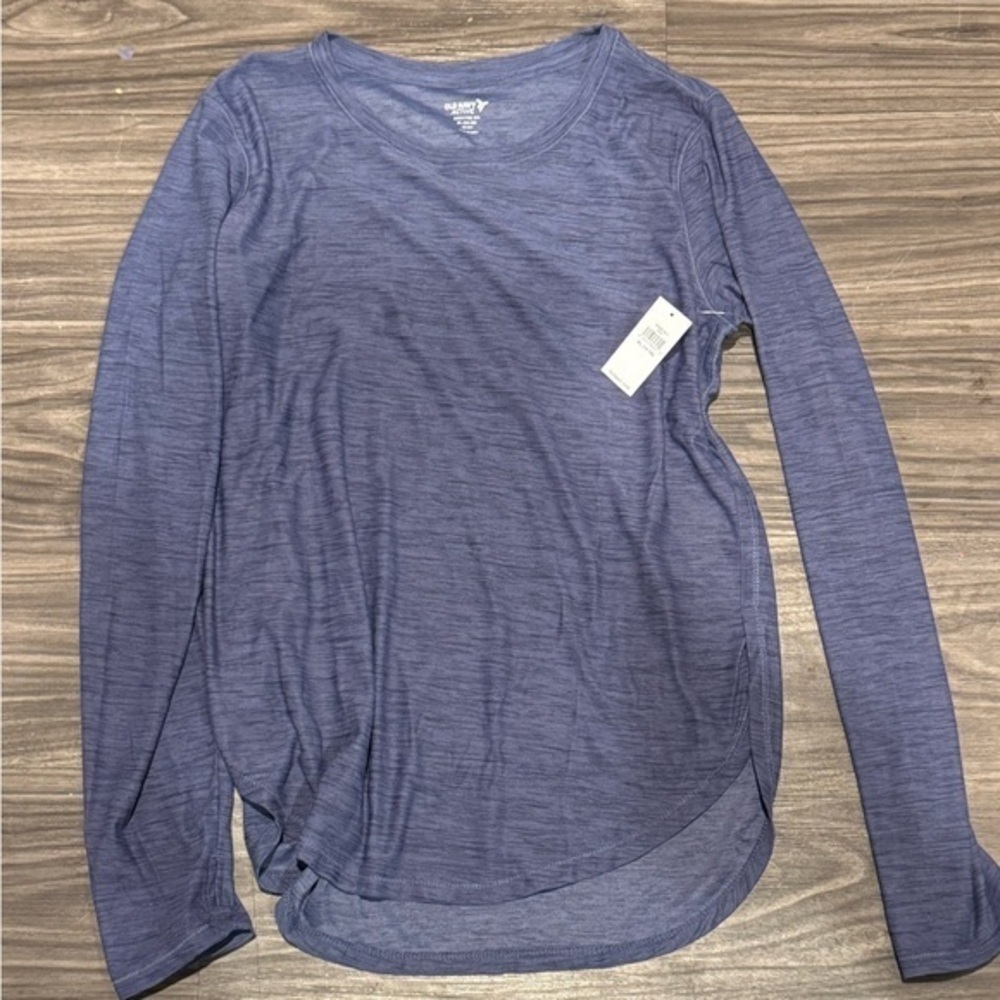 Old Navy long sleeve light blue shirt girls size 16-18 - NWT - Picture 1 of 3
